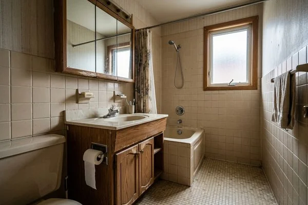 Bathrooms before renovation