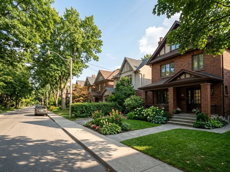 Established residential street in Vaughan